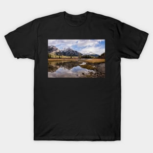 A Calm River and a Fresh Dusting of Snow T-Shirt